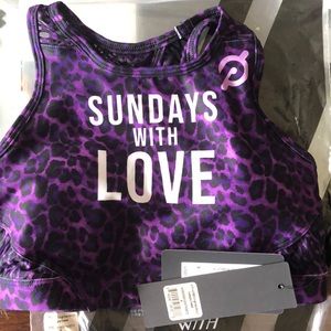 Peloton Sundays with Love Cheetah High Neck Bra S